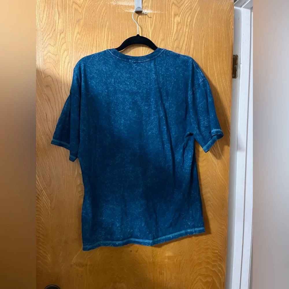 Disney Blue tie dye Short Sleeve oversized Tee S - Picture 5 of 5